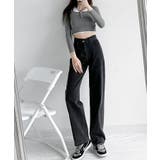 ウエストクロスストレートワイドパンツ | SEU | 詳細画像28 