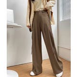 ブラウン | サイドリボンセミワイドスラックス【SHOPLIST限定 新作 春 夏 秋 冬】 | SEU