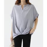 グレー | キーネックシフォンブラウス【SHOPLIST限定 新作 春 夏 秋】 | SEU
