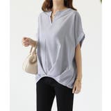 キーネックシフォンブラウス【SHOPLIST限定 新作 春 夏 秋】 | SEU | 詳細画像4