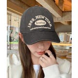 チャコール | ロゴ刺繍キャップ イニシャルキャップ 帽子 | SEU