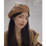 ブラウン | ベレー帽 シンプル ニット | SEU