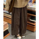 裏起毛コーデュロイ タックワイドパンツ【SHOPLIST限定 新作 | SEU | 詳細画像11 