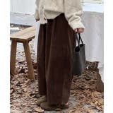 裏起毛コーデュロイ タックワイドパンツ【SHOPLIST限定 新作 | SEU | 詳細画像9 