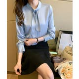 スタンドカラーボウタイブラウス【SHOPLIST限定 新作 春 夏 秋 冬】 | SEU | 詳細画像13