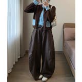 レイヤード風配色ドットポケットニットカーディガン【SHOPLIST限定 新作 春 | SEU | 詳細画像7 