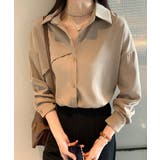 ベージュ | ゆるシルエット長袖シャツブラウス【SHOPLIST限定 新作 春 夏 秋 冬】 | SEU