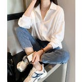 ゆるシルエット長袖シャツブラウス【SHOPLIST限定 新作 春 夏 秋 冬】 | SEU | 詳細画像5