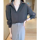 ゆるシルエット長袖シャツブラウス【SHOPLIST限定 新作 春 夏 秋 冬】 | SEU | 詳細画像11