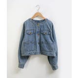 ノーカラーデニムジャケット【SHOPLIST限定 新作 春 秋 冬】 | SEU | 詳細画像22 