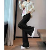 サイド フリンジラインリブニットワイドパンツ【SHOPLIST限定 新作 | SEU | 詳細画像13
