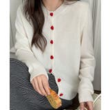 ハートボタンニットカーディガン【SHOPLIST限定 新作 春 秋 冬】 | SEU | 詳細画像3