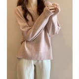 ふんわり起毛 Vネック ニットトップス【SHOPLIST限定 | SEU | 詳細画像9