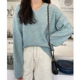 ふんわり起毛 Vネック ニットトップス【SHOPLIST限定 | SEU | 詳細画像7