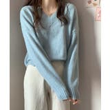 ふんわり起毛 Vネック ニットトップス【SHOPLIST限定 | SEU | 詳細画像3