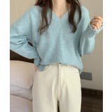 ふんわり起毛 Vネック ニットトップス【SHOPLIST限定 | SEU | 詳細画像4