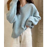 ふんわり起毛 Vネック ニットトップス【SHOPLIST限定 | SEU | 詳細画像5