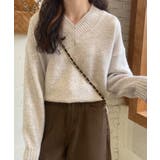 ふんわり起毛 Vネック ニットトップス【SHOPLIST限定 | SEU | 詳細画像17