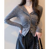 シャーリングリブニットトップス【SHOPLIST限定 新作 春 秋 冬】 | SEU | 詳細画像15 