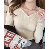 Vネックリブニットプルオーバー【SHOPLIST限定 新作 春 秋 冬】 | SEU | 詳細画像13 