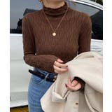 透かし編みハイネックニット【SHOPLIST限定 新作 春 秋 冬】 | SEU | 詳細画像16