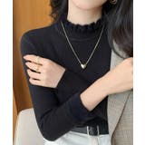 【裏起毛】フリルハイネックニットプルオーバー【SHOPLIST限定 新作 春 | SEU | 詳細画像19