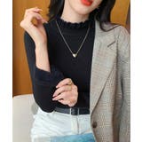 【裏起毛】フリルハイネックニットプルオーバー【SHOPLIST限定 新作 春 | SEU | 詳細画像20