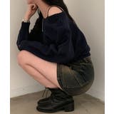 ワンショルダーストラップルーズニットプルオーバー【SHOPLIST限定 新作 春 | SEU | 詳細画像19 