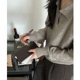 襟付きスキッパーニットプルオーバー【SHOPLIST限定 新作 春 秋 冬】 | SEU | 詳細画像5