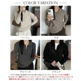 襟付きスキッパーニットプルオーバー【SHOPLIST限定 新作 春 秋 冬】 | SEU | 詳細画像2