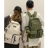カーキ | 多機能ポケット付きナイロンデイパック バックパック【SHOPLIST限定 新作 | SEU