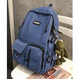 ブルー | 多機能ポケット付きナイロンデイパック バックパック【SHOPLIST限定 新作 | SEU