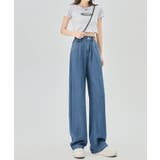 涼しげで軽やかハイウエストワイドデニム【SHOPLIST限定 新作 春 | SEU | 詳細画像11 