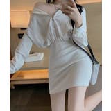 フード付きハーフジップ長袖タイトミニワンピース【SHOPLIST限定 新作 春 | SEU | 詳細画像4 
