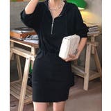 フード付きハーフジップ長袖タイトミニワンピース【SHOPLIST限定 新作 春 | SEU | 詳細画像16 