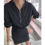 フード付きハーフジップ長袖タイトミニワンピース【SHOPLIST限定 新作 春 | SEU | 詳細画像17 