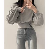 グレー | トレーナー スウェット ショート丈プルオーバー | SEU