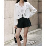 ショート丈テーラードジャケット【SHOPLIST限定 新作 春 秋 冬】 | SEU | 詳細画像3 