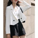 ショート丈テーラードジャケット【SHOPLIST限定 新作 春 秋 冬】 | SEU | 詳細画像6 