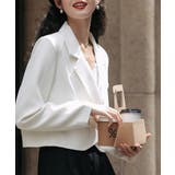 ショート丈テーラードジャケット【SHOPLIST限定 新作 春 秋 冬】 | SEU | 詳細画像8 