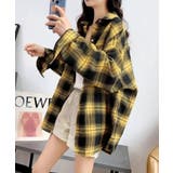 イエロー | オーバーサイズチェック柄シャツ【SHOPLIST限定 新作 春 夏 秋 冬】 | SEU