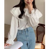 レースビッグカラーブラウス【SHOPLIST限定 新作 春 夏 秋 冬】 | SEU | 詳細画像3 
