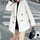 【高身長さんにおすすめ】オーバーサイズダブルブレストテーラードジャケット【SHO… | SEU | 詳細画像1 