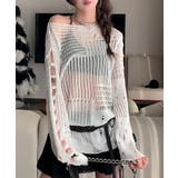 ロングスリーブメッシュニットトップス シアートップス【SHOPLIST限定 新作 | SEU | 詳細画像16 