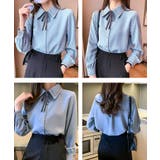 配色ステッチボウタイシャツ【SHOPLIST限定 新作 春 夏 秋 冬】 | SEU | 詳細画像22 