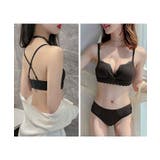 【2点セット】ノンワイヤー セクシーレース ブラ＆ショーツセット【SHOPLIS… | SEU | 詳細画像13 