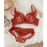 【2点セット】花柄レースノンワイヤー 下厚パッド美胸ブラ＆ショーツセット【SHO… | SEU | 詳細画像27 
