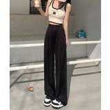 接触冷感風とろみ素材ハイウエスト美脚ワイドパンツ【SHOPLIST限定 新作 春 | SEU | 詳細画像4 