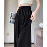 接触冷感風とろみ素材ハイウエスト美脚ワイドパンツ【SHOPLIST限定 新作 春 | SEU | 詳細画像6 