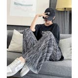 【低身長さん向け】ニュアンス柄プリーツワイドパンツ【SHOPLIST限定 新作 … | SEU | 詳細画像17 